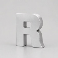 Lettres relief en inox, non lumineuses