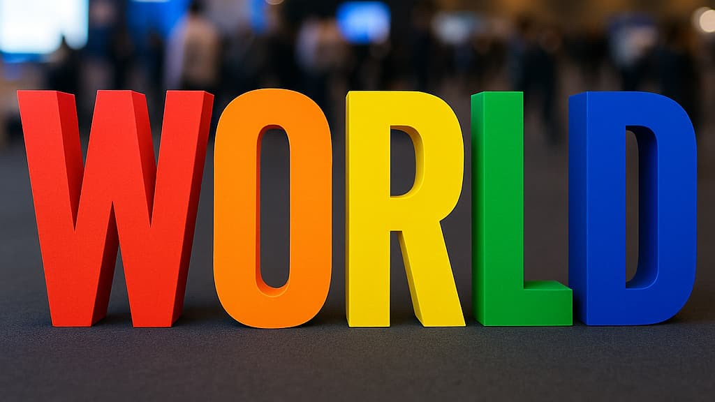 Lettres en polystyrène extrudé, laquées en couleurs