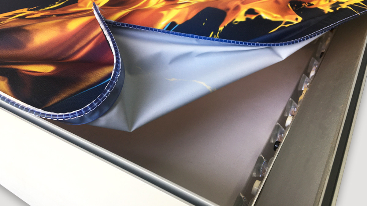 Remplacement de textile pour enseignes lumineuses et non lumineuses