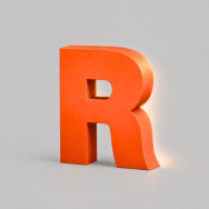 Lettres relief en aluminium rétro éclairée