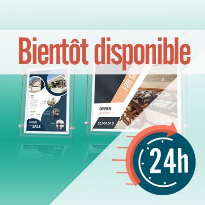 KIT affichage lumineux LED de vitrines - 24/48 heures