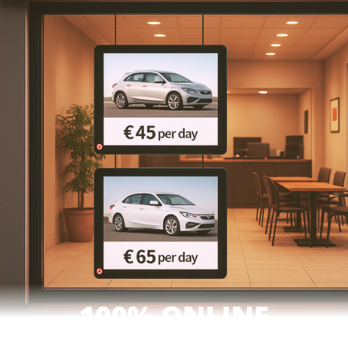 Porte-Affiche LED I Agence Immobilière