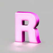Mini lettres éclairage avant (à partir de 5 cm de hauteur)