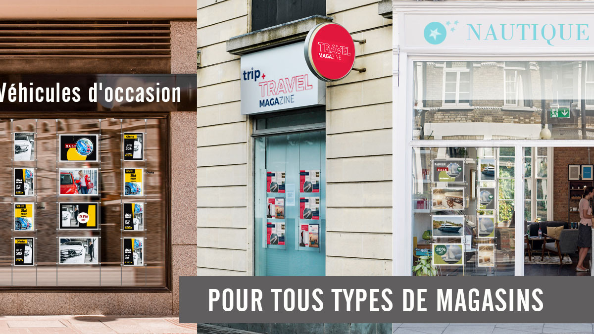 vitrines de dossiers led