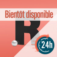 Lettres découpeés en méthacrylate noir - 24/48 heures
