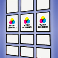 Affichages lumineux LED Immobilières I Combinaisons de trois colonnes