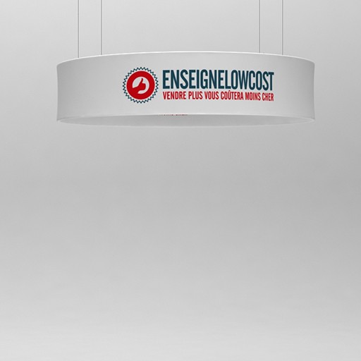 Display textile cylindre suspendu Display textile cylindre suspendu
