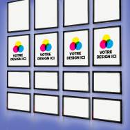 Affichages lumineux LED Immobilières I Combinaisons de quatre colonnes