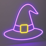 LED Neon Flex | Halloween | Chapeau de sorcière 60x57 cm