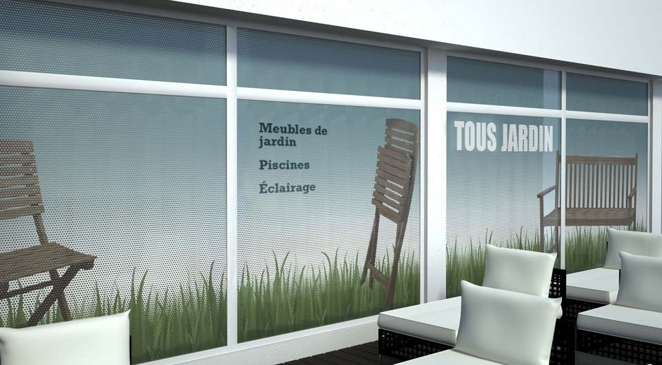 Vinyle micro-perforé