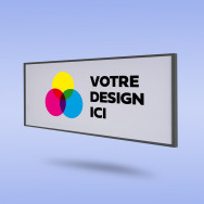 Enseigne sans éclairage avec encadrement