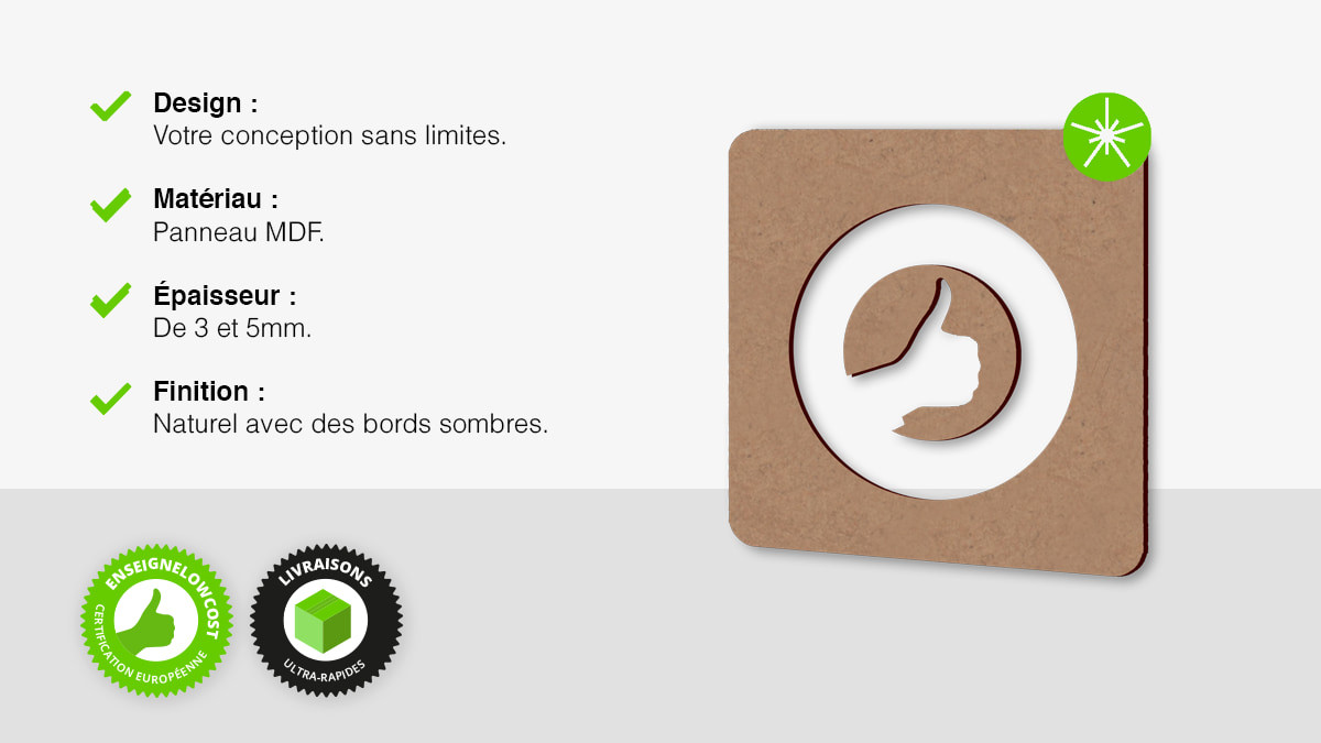 figures découpées en MDF