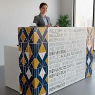 Vinyle blanc pour vitrines impression numérique | Extérieur et intérieur