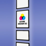 Affichage lumineux LED de vitrines I Personnalisez votre colonne